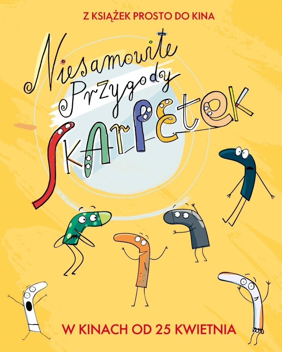 Niesamowite przygody skarpetek, plakat wydarzenia