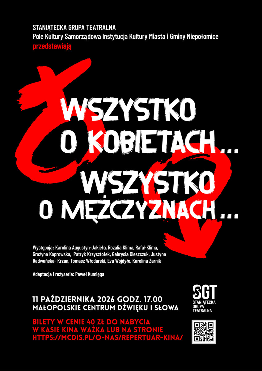 WSZYSTKO O KOBIETACH... WSZYSTKO O MĘŻCZYZNACH... | Staniątecka Grupa Teatralna