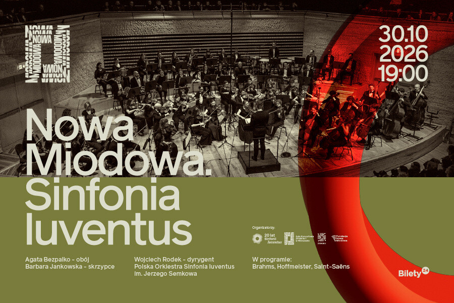 Nowa Miodowa. Sinfonia Iuventus, plakat wydarzenia