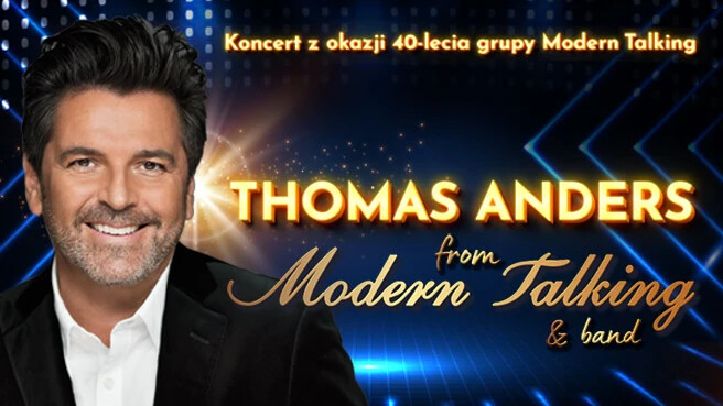 Thomas Anders from Modern Talking & Band, plakat wydarzenia