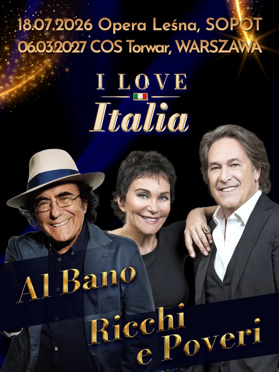 Festiwal I Love Italia: Al Bano oraz Ricchi e Poveri, plakat wydarzenia