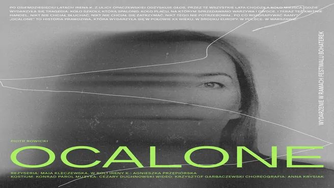 Ocalone, plakat wydarzenia