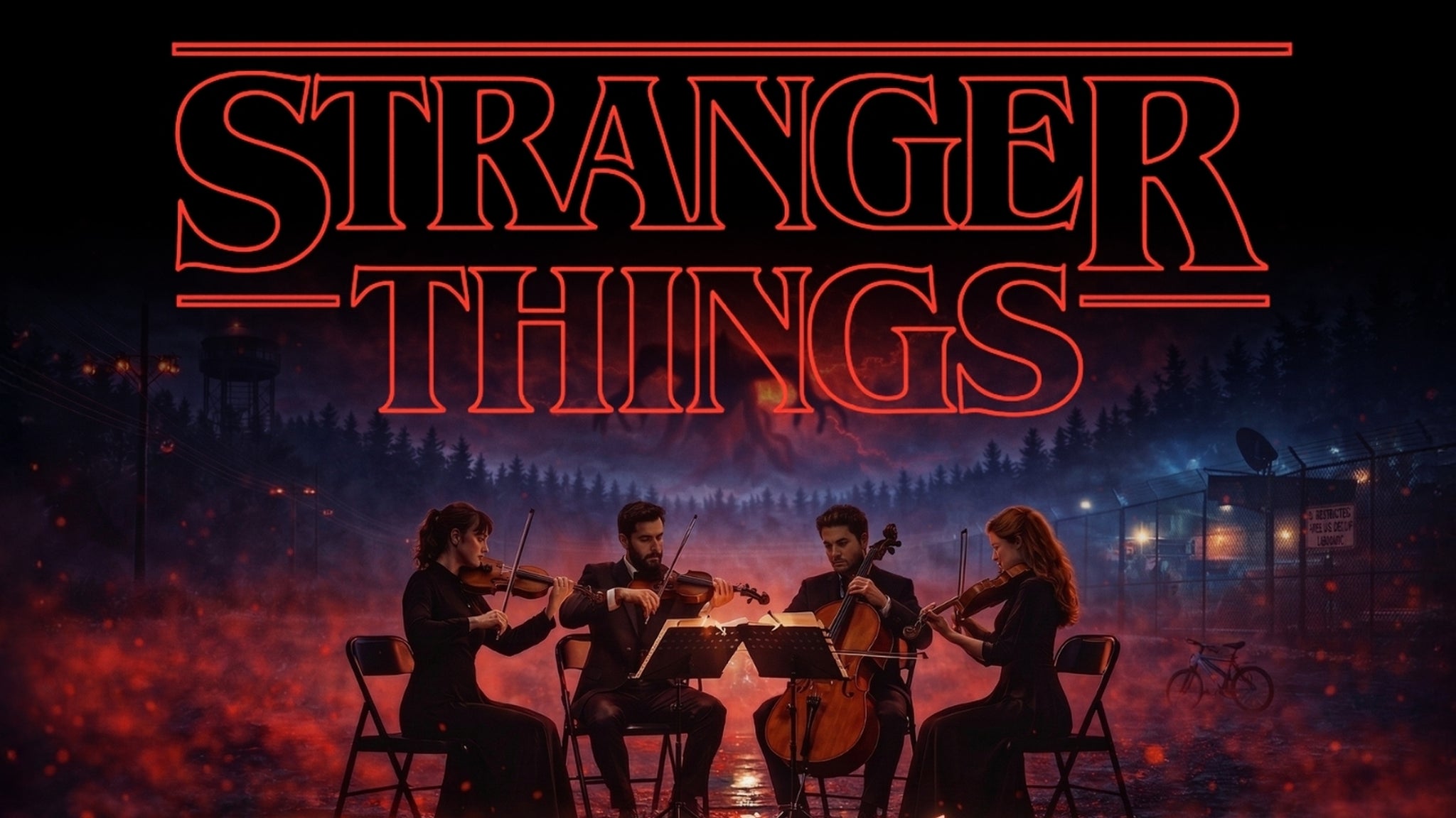 Koncert przy świecach – Muzyka z serialu „Stranger Things”, plakat wydarzenia