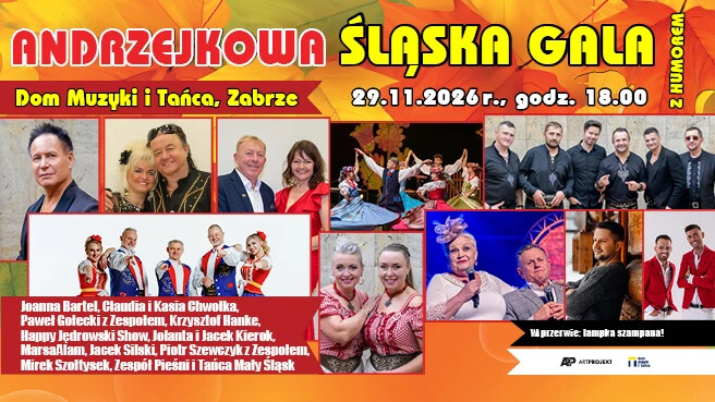Andrzejkowa Śląska Gala z Humorem 2026, plakat wydarzenia