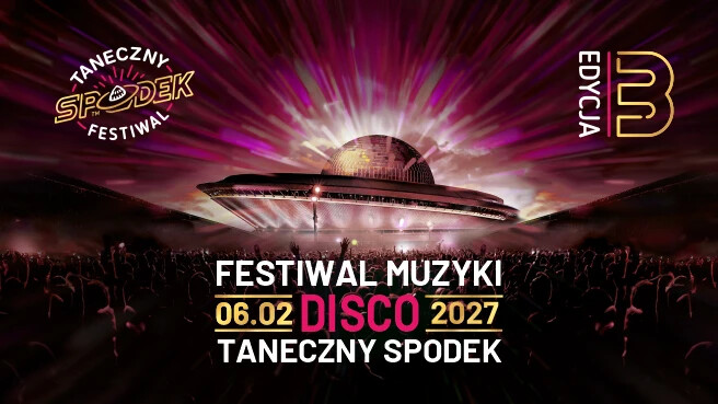 Taneczny Spodek - Festiwal Muzyki Disco, plakat wydarzenia