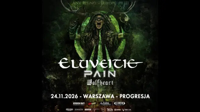 Eluveitie + Pain + Wolfheart, plakat wydarzenia