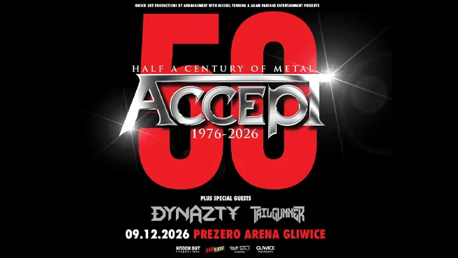 Accept + Dynazty + Tailgunner, plakat wydarzenia