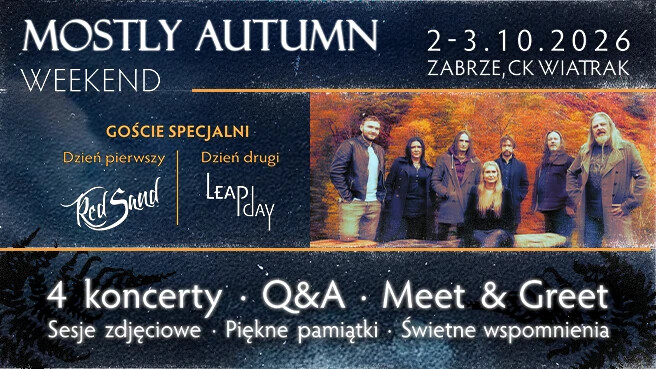 Mostly Autumn Weekend, plakat wydarzenia