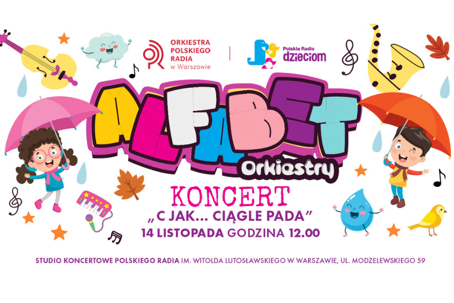 Alfabet Orkiestry: C jak… ciągle pada, plakat wydarzenia