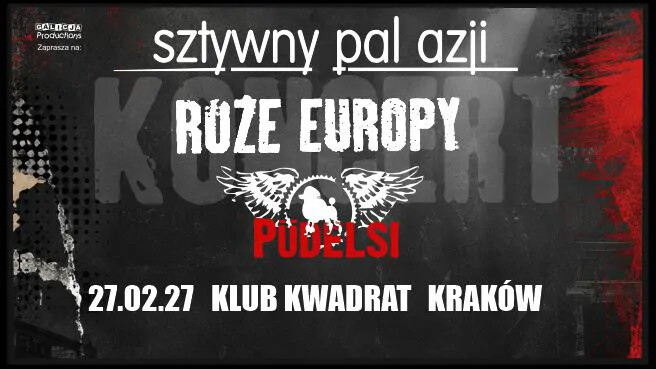 Sztywny Pal Azji, Róże Europy, Pudelsi, plakat wydarzenia