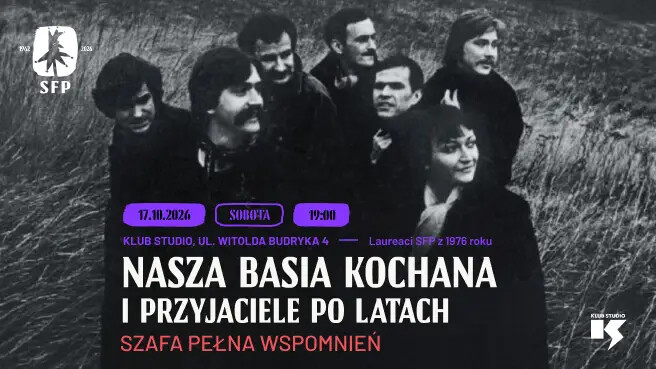 Nasza Basia Kochana i Przyjaciele po latach “Szafa Pełna Wspomnień” 62. SFP, plakat wydarzenia