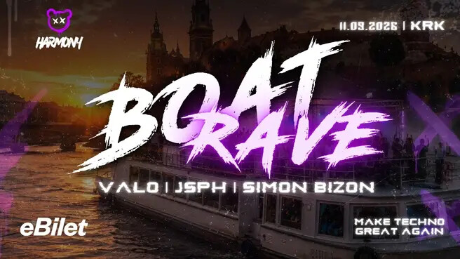 Boat Rave by Harmony | Kraków, plakat wydarzenia