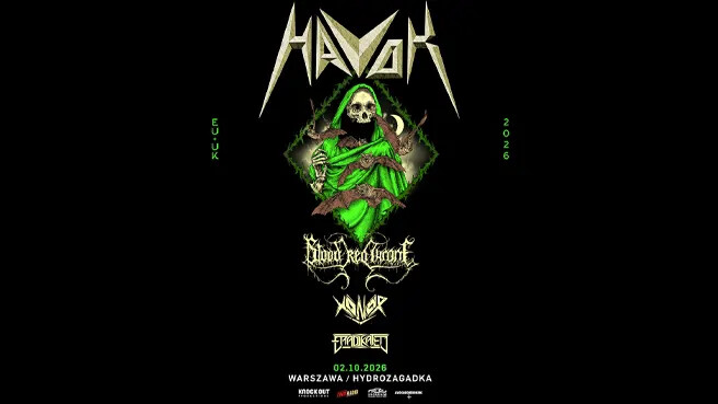 Havok + Blood Red Throne + Xonor + Eradikated, plakat wydarzenia