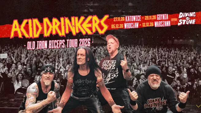 Acid Drinkers - Old Iron Biceps Tour 2026, plakat wydarzenia