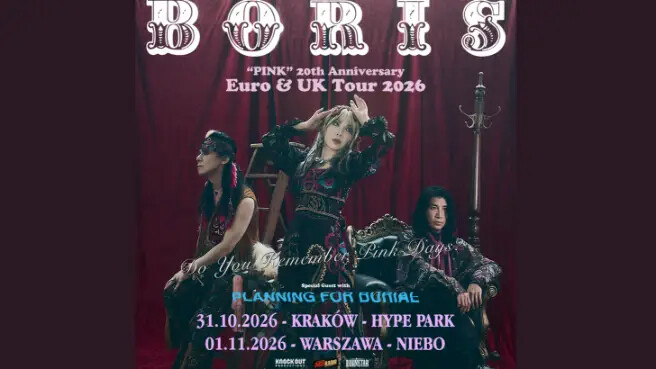 Boris + Planning For Burial, plakat wydarzenia
