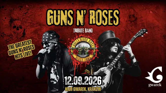 Guns N’ Roses Tribute Band “Hollywood Rose", plakat wydarzenia