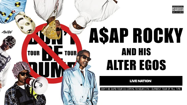 A$AP Rocky - Don't Be Dumb World Tour, plakat wydarzenia