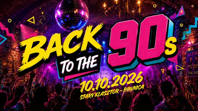 Back to 90's - wieczór przebojów lat 90', plakat wydarzenia