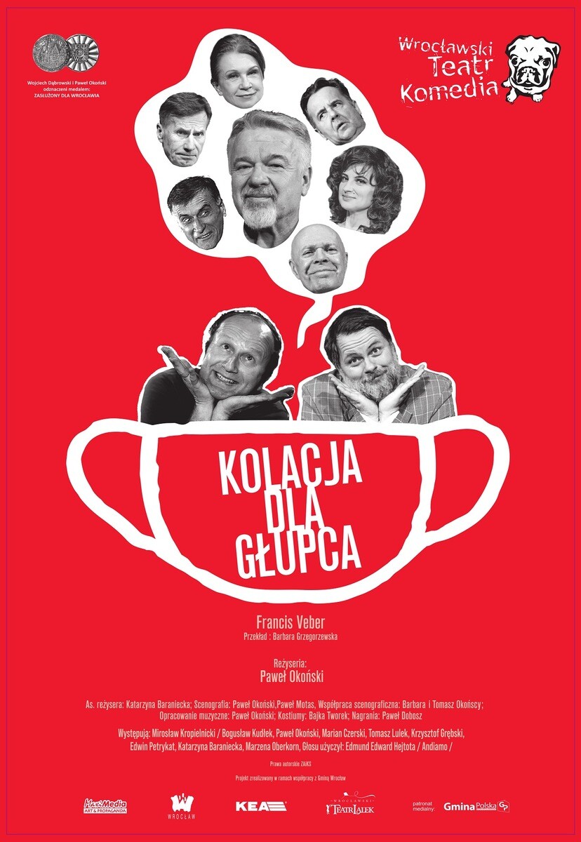 KOLACJA DLA GŁUPCA - Wrocławski Teatr Komedia, plakat wydarzenia