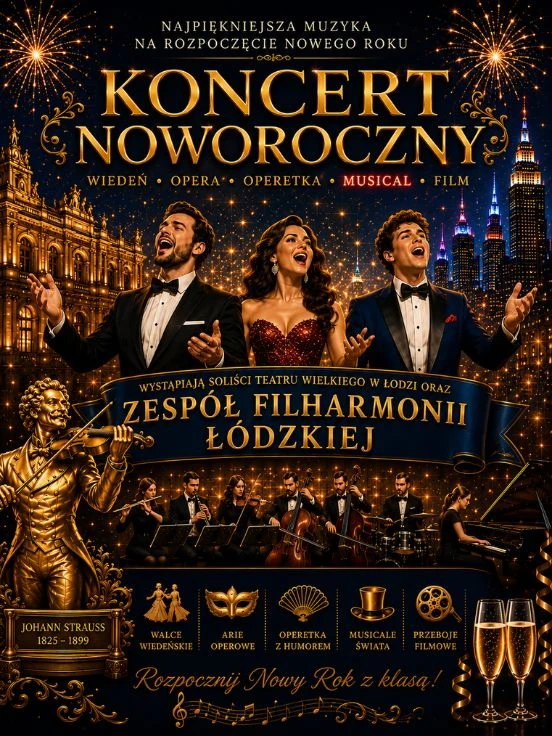 Koncert Noworoczny - Od Straussa aż po największe przeboje filmowe