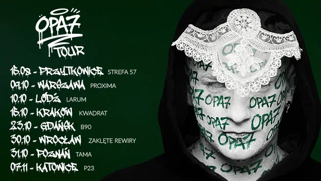 Opał: OPA7 Tour, plakat wydarzenia