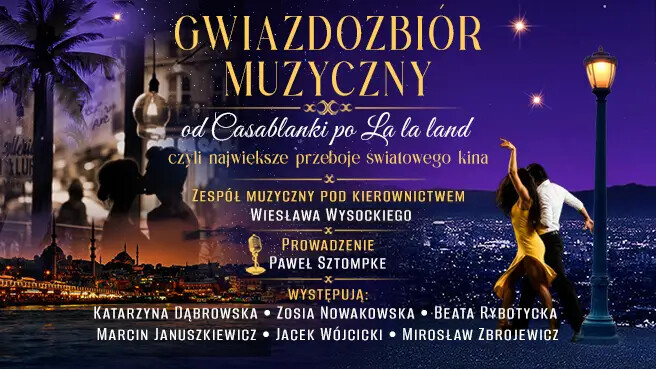 Gwiazdozbiór Muzyczny czyli Największe przeboje światowego kina, plakat wydarzenia