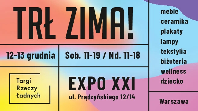 TRŁ ZIMA!/ Targi Rzeczy Ładnych, plakat wydarzenia