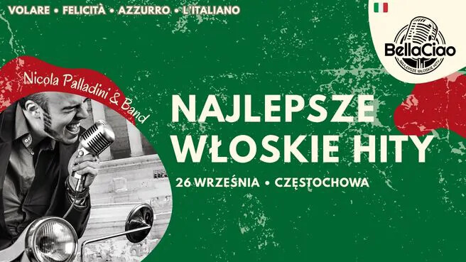 Bella Ciao - Największe włoskie przeboje | Nicola Palladini & Band, plakat wydarzenia