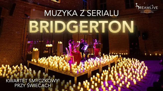 Muzyka z serialu Bridgerton: Koncert przy świecach, plakat wydarzenia