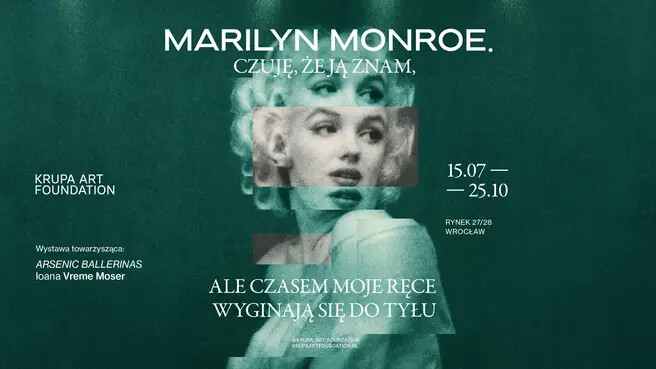 Marilyn Monroe - zwiedzanie wystaw w Krupa Art Foundation, plakat wydarzenia