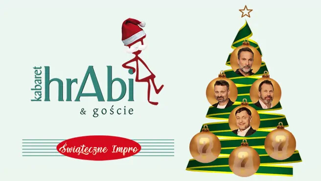 Kabaret hrAbi & Goście - Świąteczne Impro, plakat wydarzenia