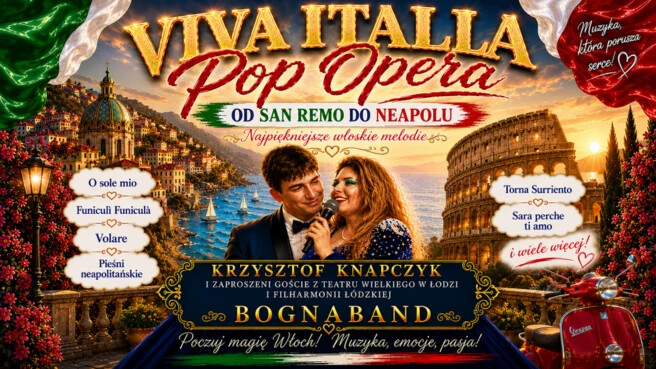 Viva Italia Pop Opera, plakat wydarzenia