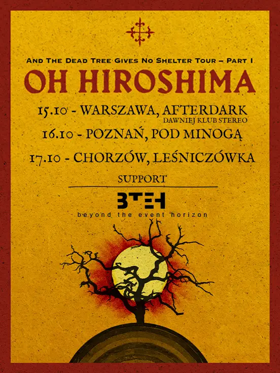 Oh Hiroshima- Warszawa,  + Beyond the Event Horizon- Klub AfterDark