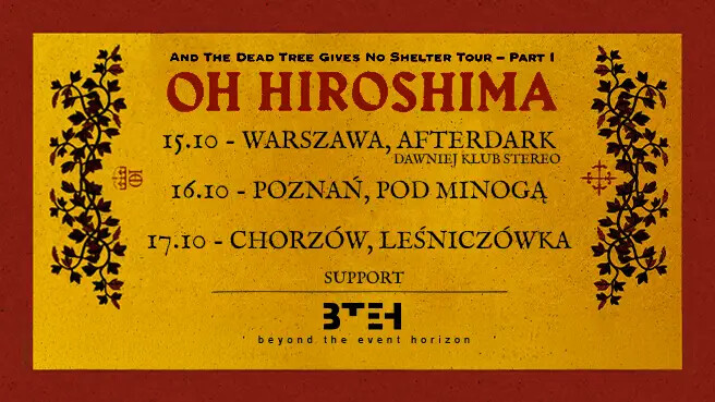 Oh Hiroshima + Beyond the Event Horizon, plakat wydarzenia