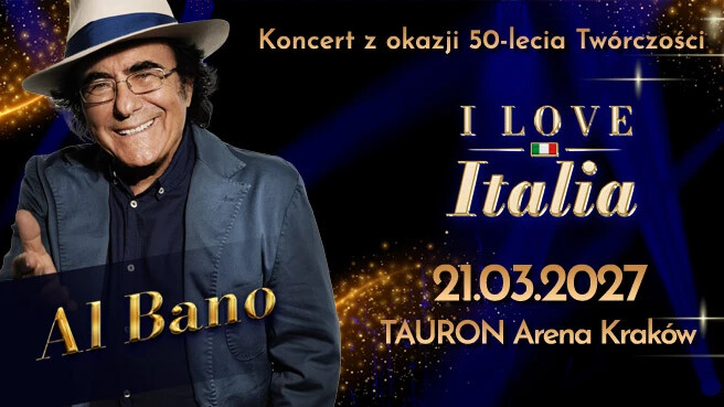 Festiwal I Love Italia: Al Bano, plakat wydarzenia