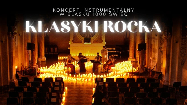 Koncerty przy świecach – Klasyki Rocka, plakat wydarzenia