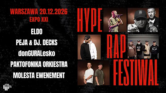 Hype Rap Festiwal Warszawa, plakat wydarzenia
