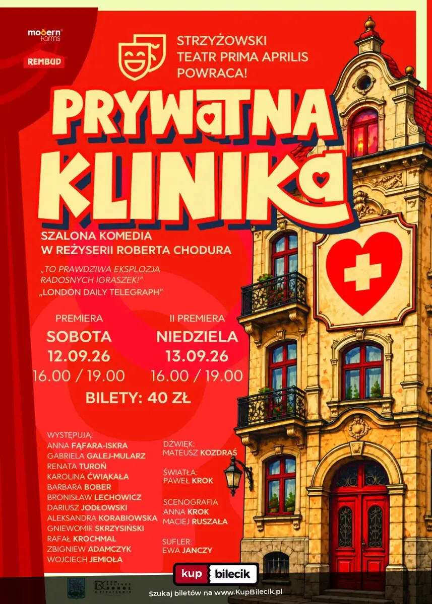 Komedia w reżyserii Roberta Chodura, plakat wydarzenia