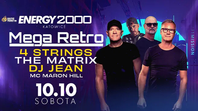 Mega Retro - 4 Strings & The Matrix & Dj Jean & Mc Maron Hill, plakat wydarzenia