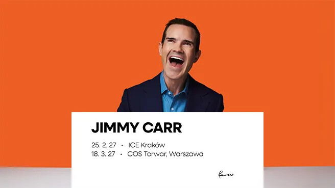 JIMMY CARR: LAUGHS FUNNY, plakat wydarzenia