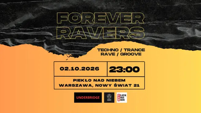FOREVER RAVERS, plakat wydarzenia