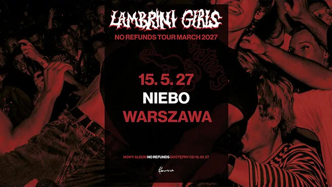 Lambrini Girls, plakat wydarzenia