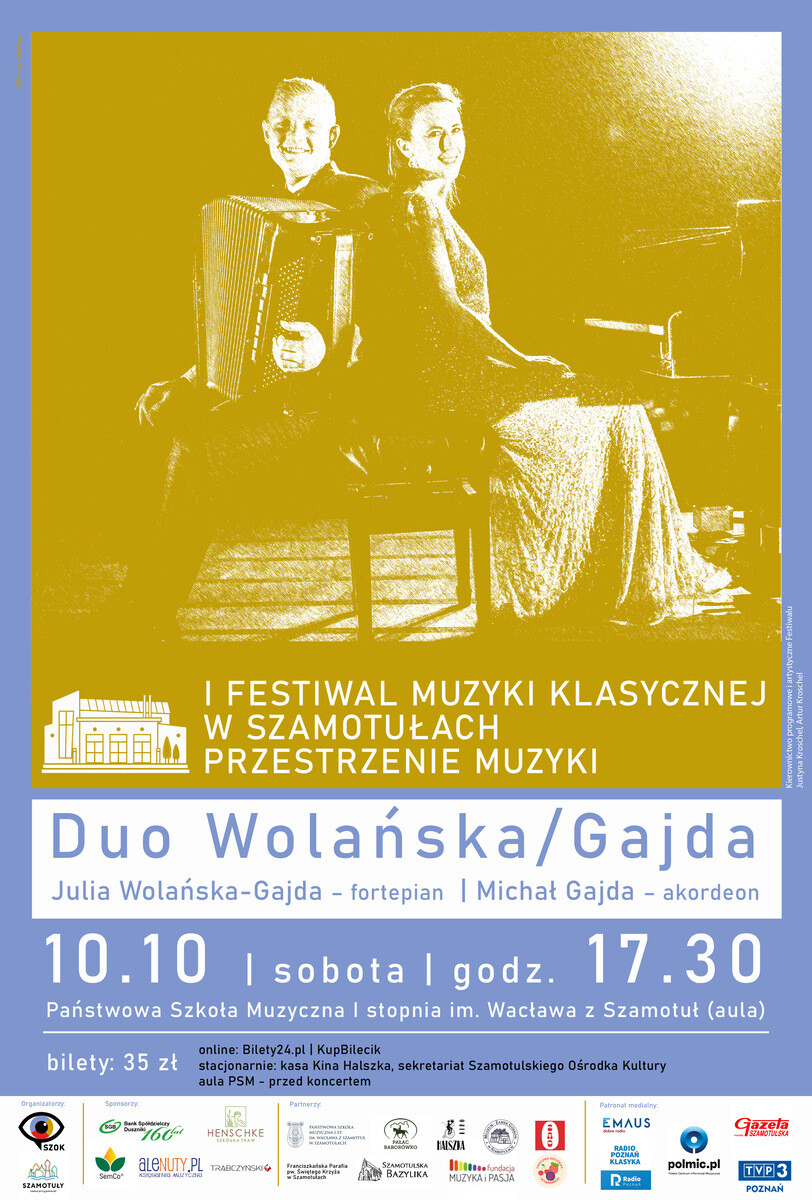 Duo Wolańska/Gajda | Przestrzenie muzyki – I Festiwal Muzyki Klasycznej w Szamotułach