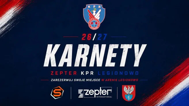 Bilety na mecze sezonu 2026/2027 z Zepter KPR Legionowo, plakat wydarzenia