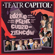 Spektakl: Łóżko pełne cudzoziemców, plakat wydarzenia