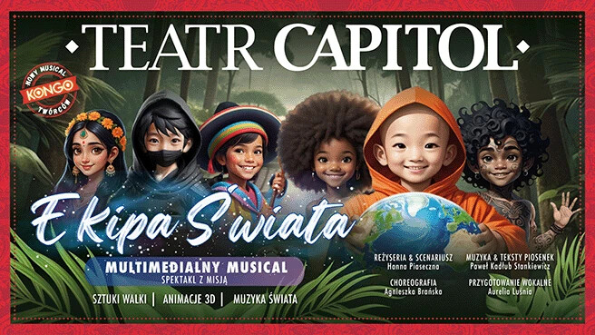 Spektakl: Ekipa Świata, plakat wydarzenia