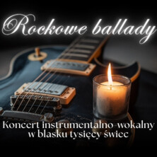 Koncert przy świecach – Rockowe ballady przy świecach, plakat wydarzenia