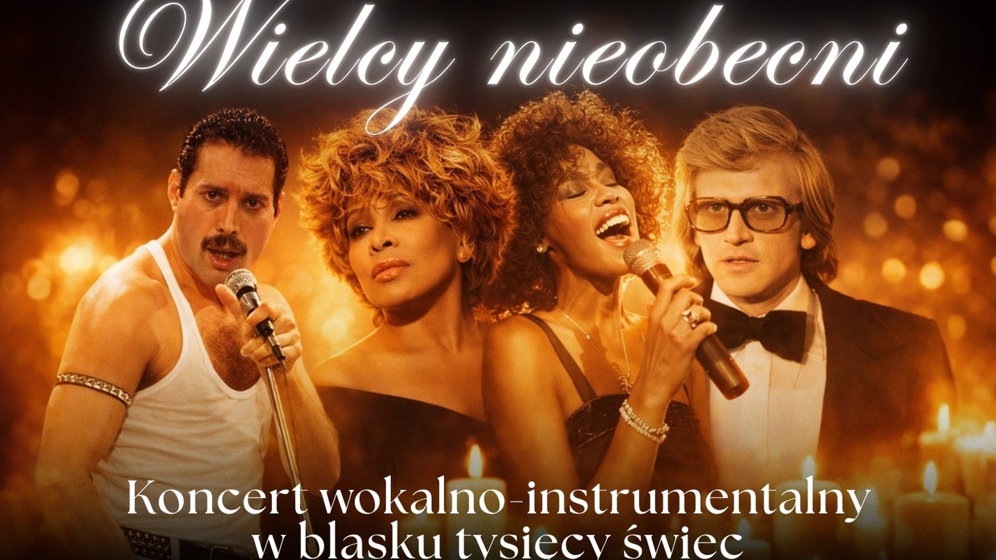 Koncert przy świecach – Wielcy nieobecni, plakat wydarzenia