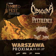 SHRED FEST: OBSCURA + Pestilence, Cryptic Shift, Thus, Dvrk, plakat wydarzenia