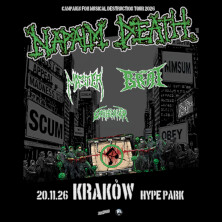 NAPALM DEATH, plakat wydarzenia
